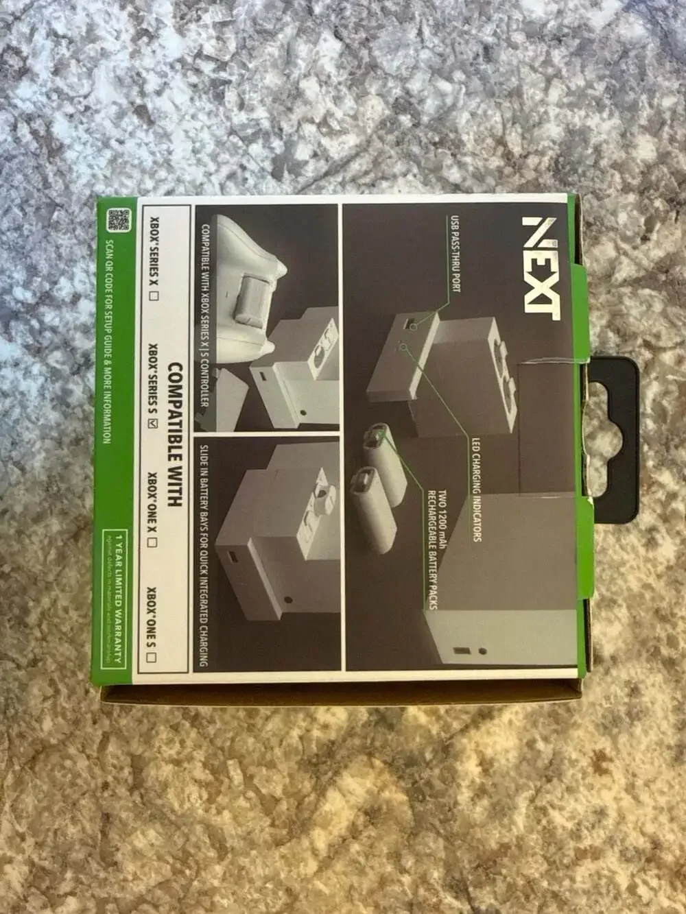 NEXT Side Dock Charging Station for Xbox Series S with 2 Rechargeable Battery Pa